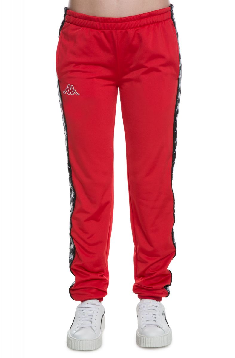 red kappa joggers