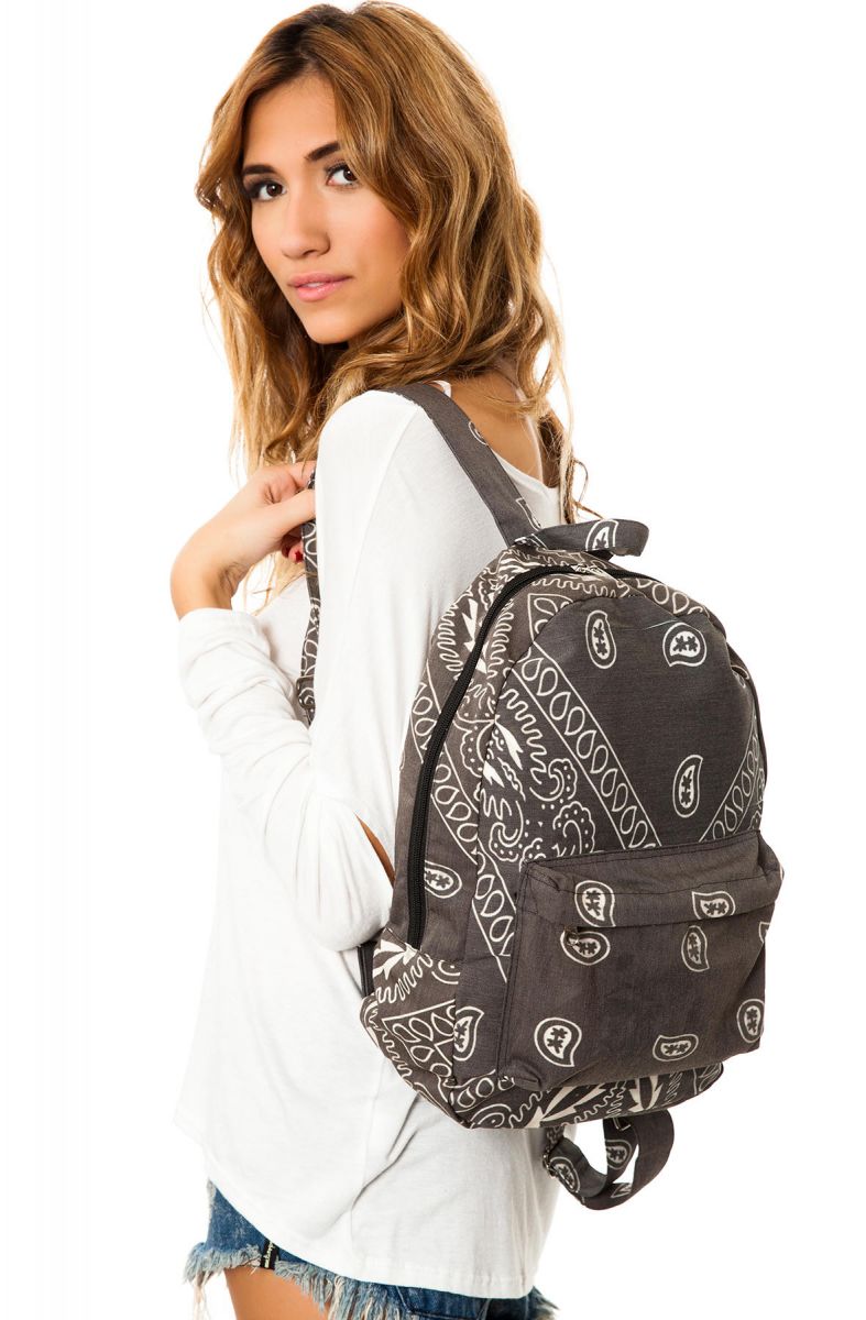 black bandana backpack