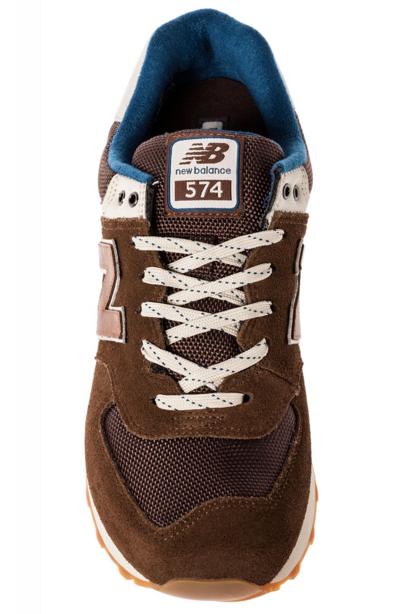New Balance Sneaker 574 Sneaker in Brown & Navy