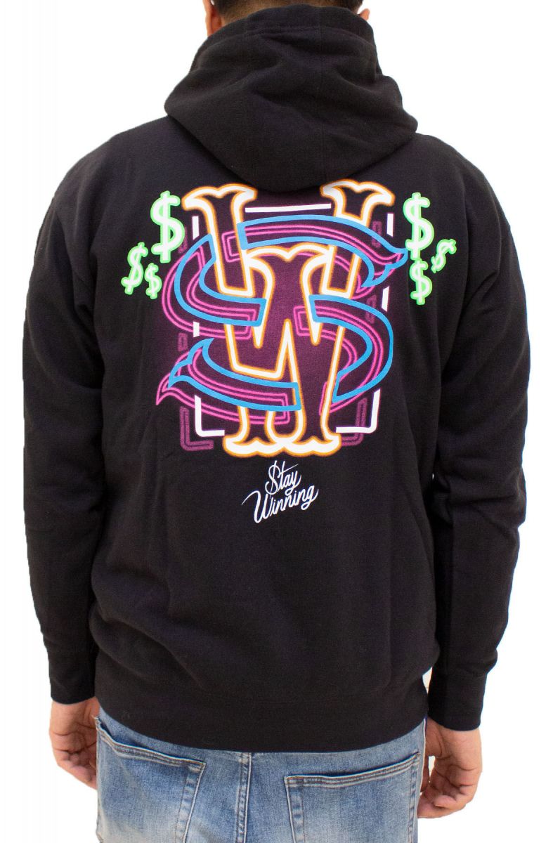 Neon online black hoodie