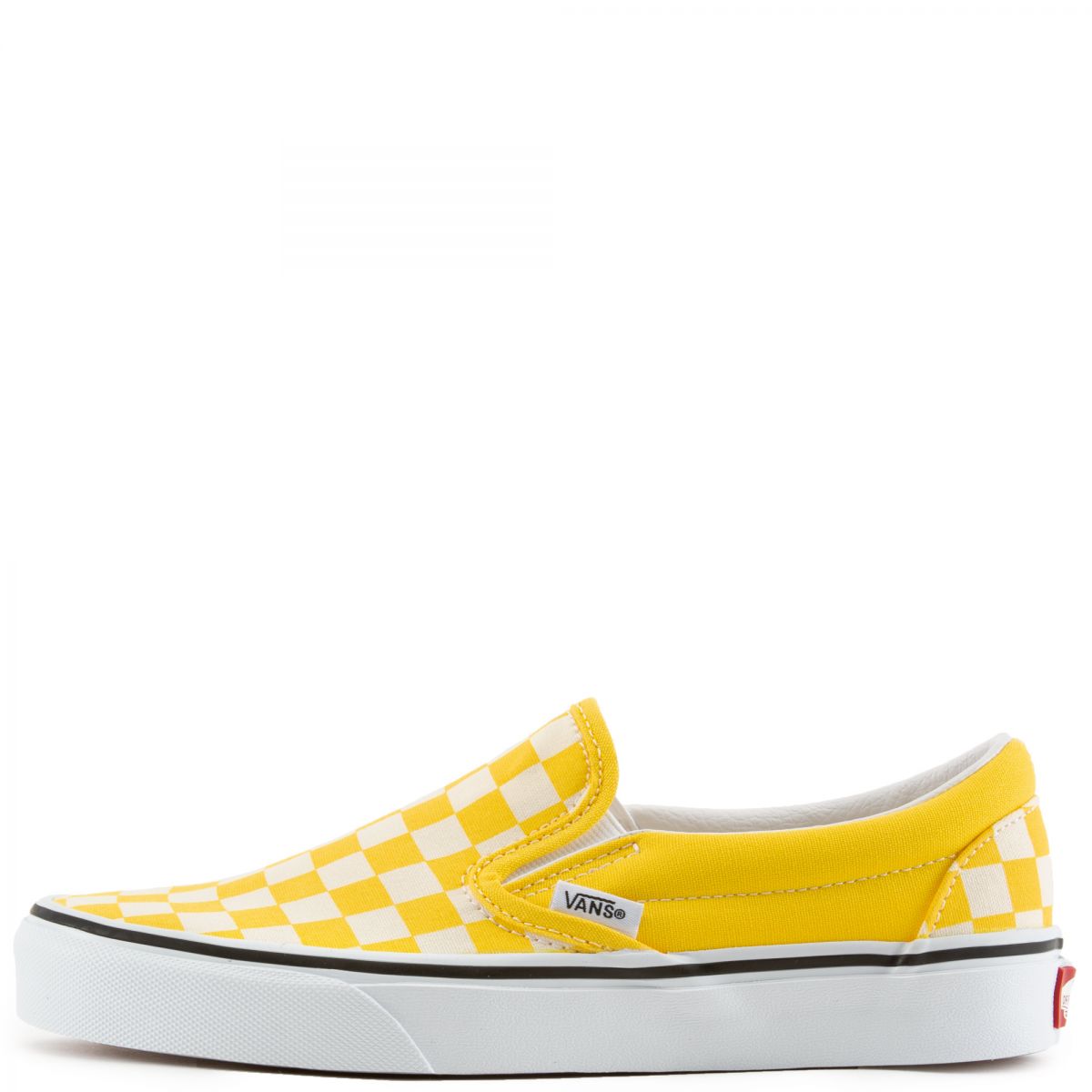 Vans Checkered Checkerboard Yellow Slip On Shoes Men's 9.5 Womens 11