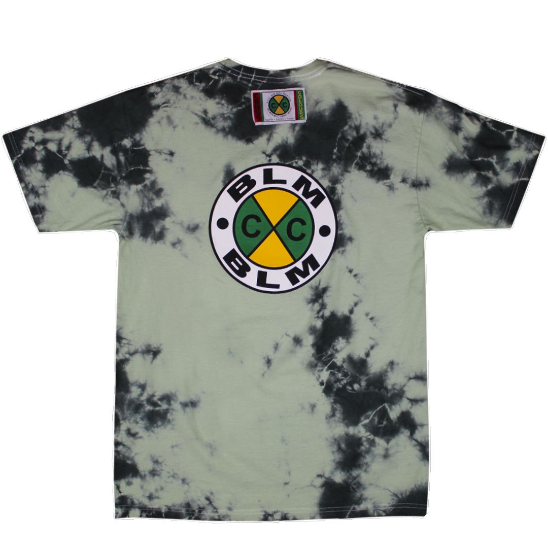 tie dye blm shirt