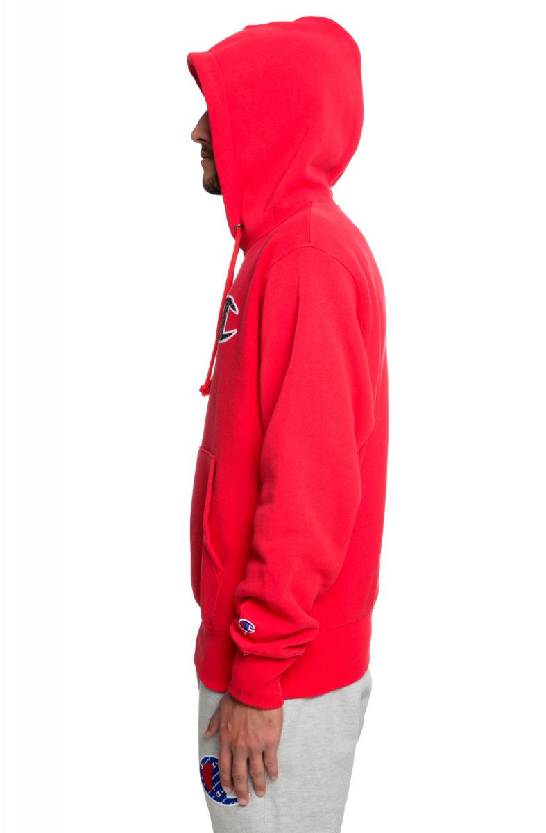 champion reverse weave sublimated c pullover hoodie