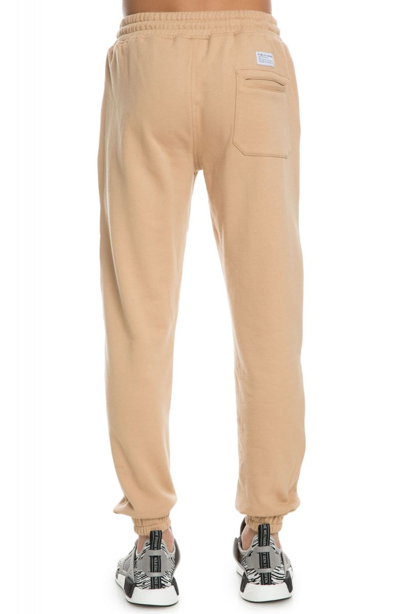 PUBLISH The Brice Fleece Jogger Sweats in Tan P1701073-TAN - Karmaloop