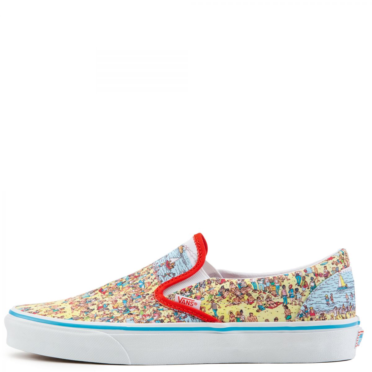 Vans Where\'s Waldo Slip-On Sneakers - Yellow and Red Where main image 2