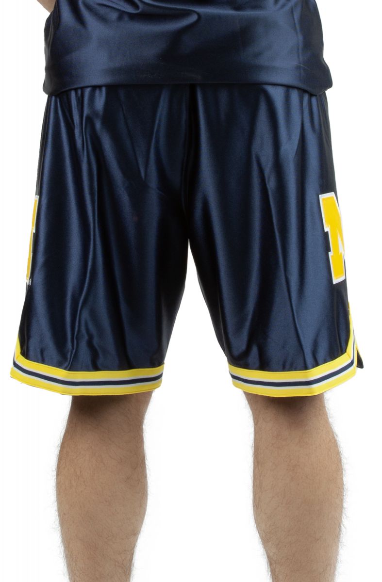 MITCHELL & NESS University of Michigan Shorts ASHR4359-UMI91PPPASBL ...