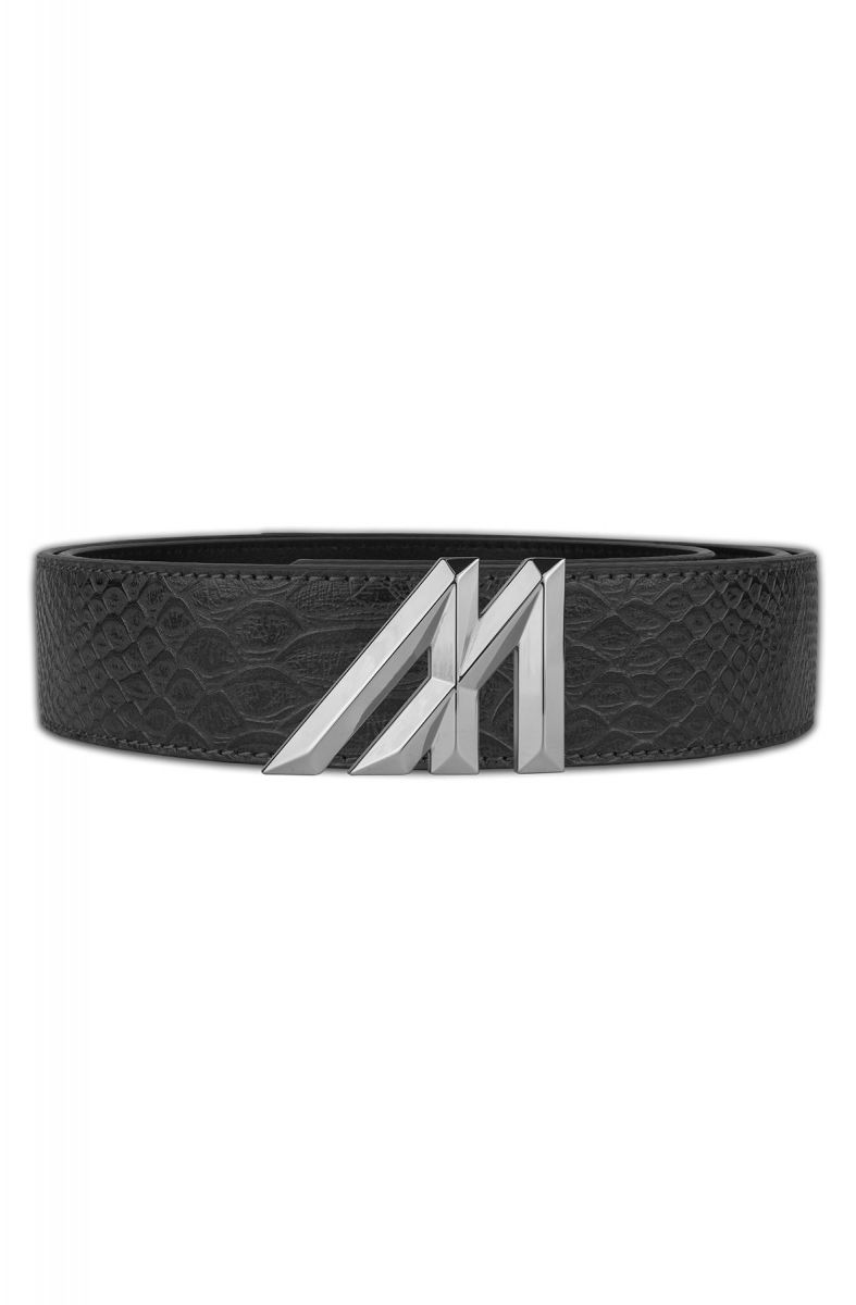 MINT Mint Black Anaconda Belt Platinum Gem MBMLBKPTGM Karmaloop