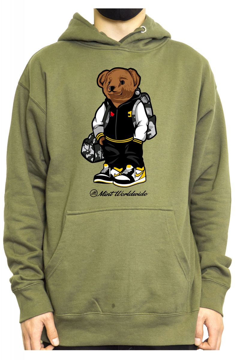 MINT Mint Hoodie Bear Hoodie - Olive MHHB-OL - Karmaloop