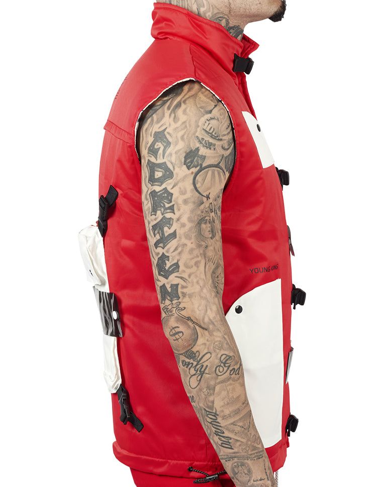 THE HIDEOUT CLOTHING YK Tech Utility Puffer Vest HDTCLTHNG800586