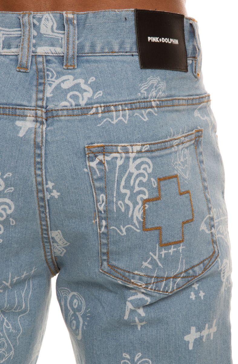 pink dolphin denim