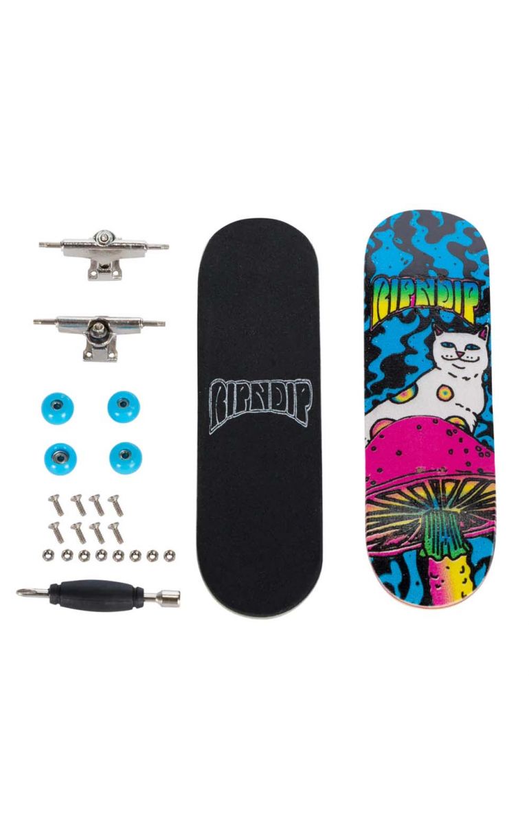 RIPNDIP Psychedelic Fingerboard Mini Skateboard RND9870 - Karmaloop