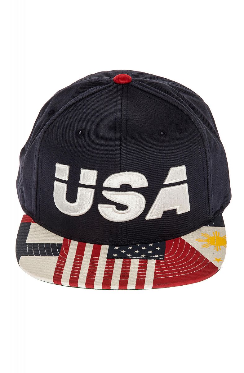 10 Deep Hat USA Snapback in Navy Blue