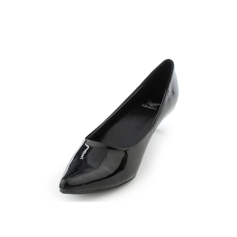 SOLE LA VIE Quisa-01 Low Heel Dress Shoe Black Patent QUISA-01/BLACK - PLNDR