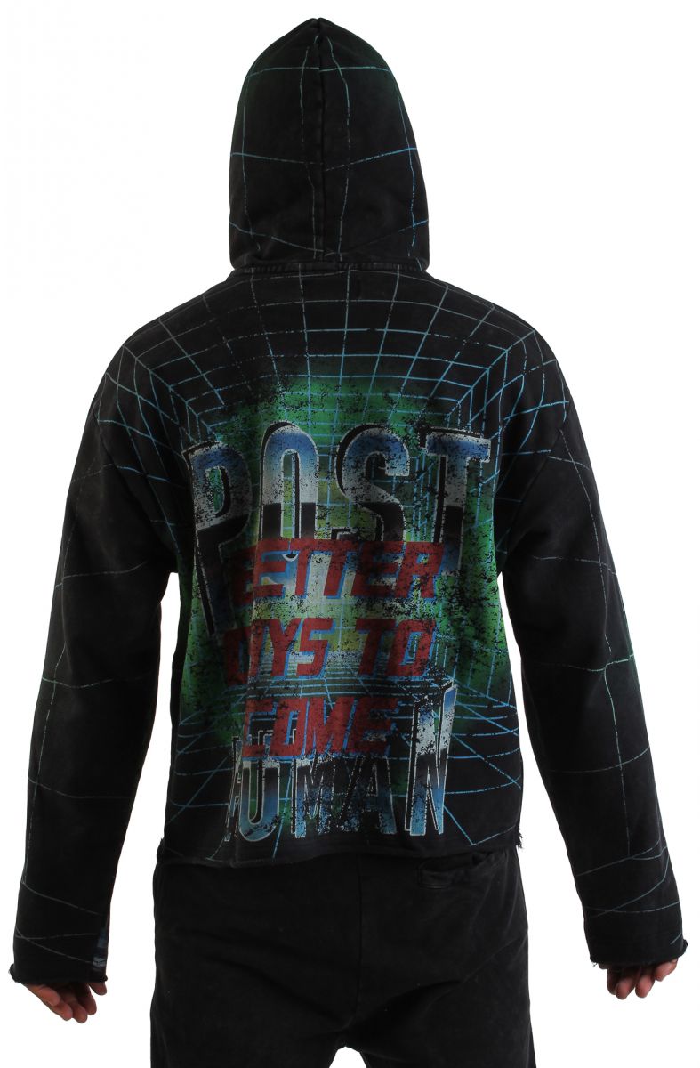 FIRST ROW Post Human Matrix Hoodie FRF2499-BLK - Karmaloop