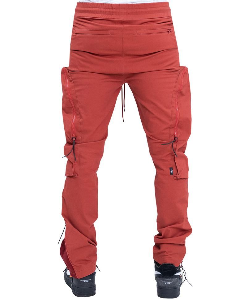 THE HIDEOUT CLOTHING Open Flared Cargo Pants Joggers HDTCLTHNG