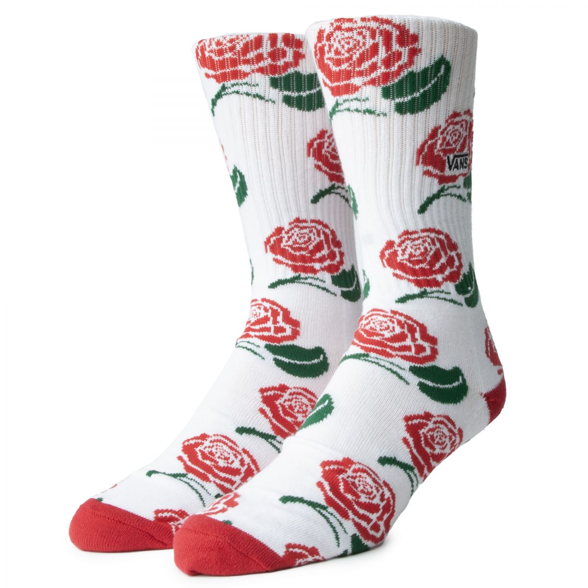 VANS Roses Crew Socks VN00067HWHT Karmaloop
