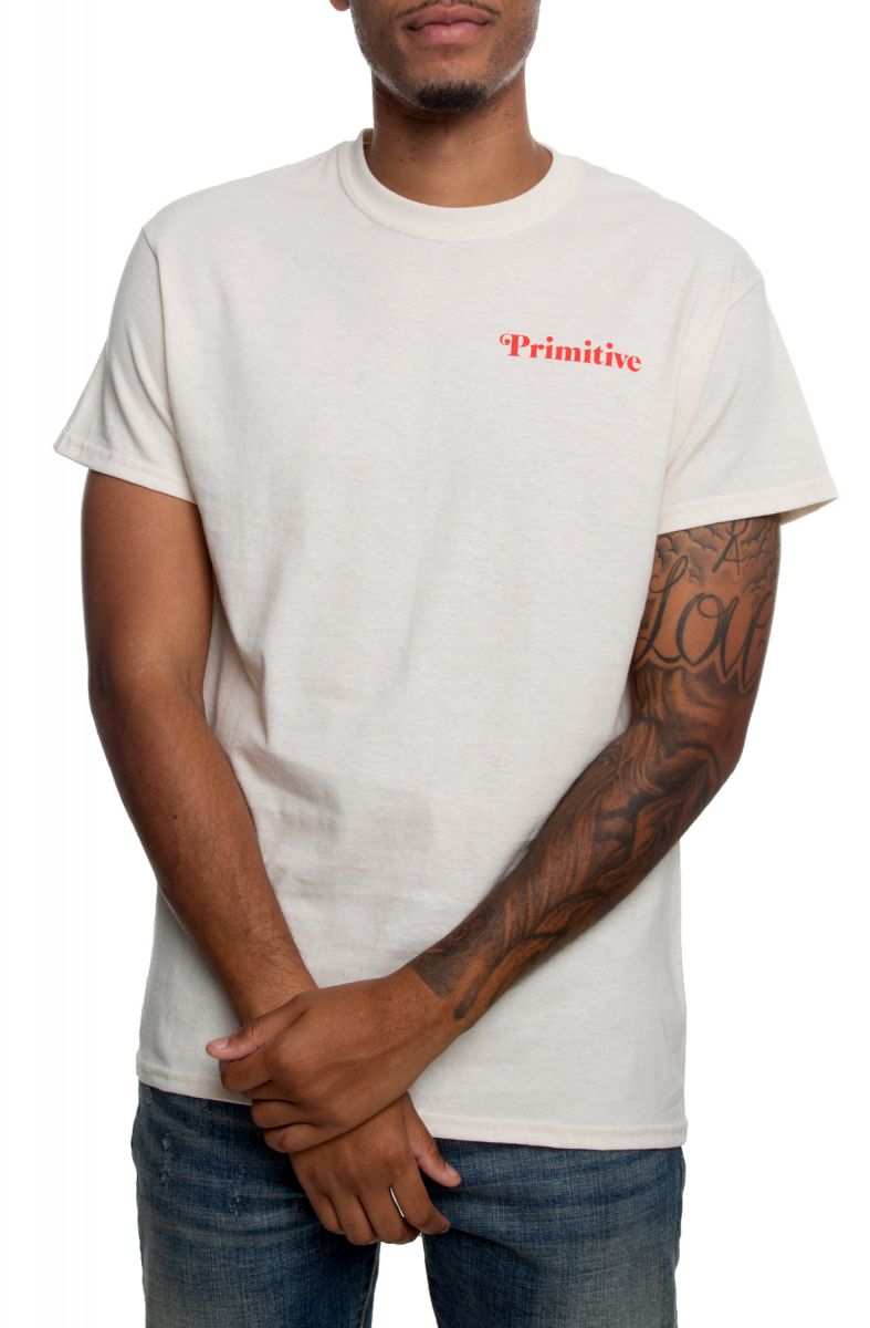 PRIMITIVE Natural Tee in Cream PAPFA1908-CRM - Karmaloop