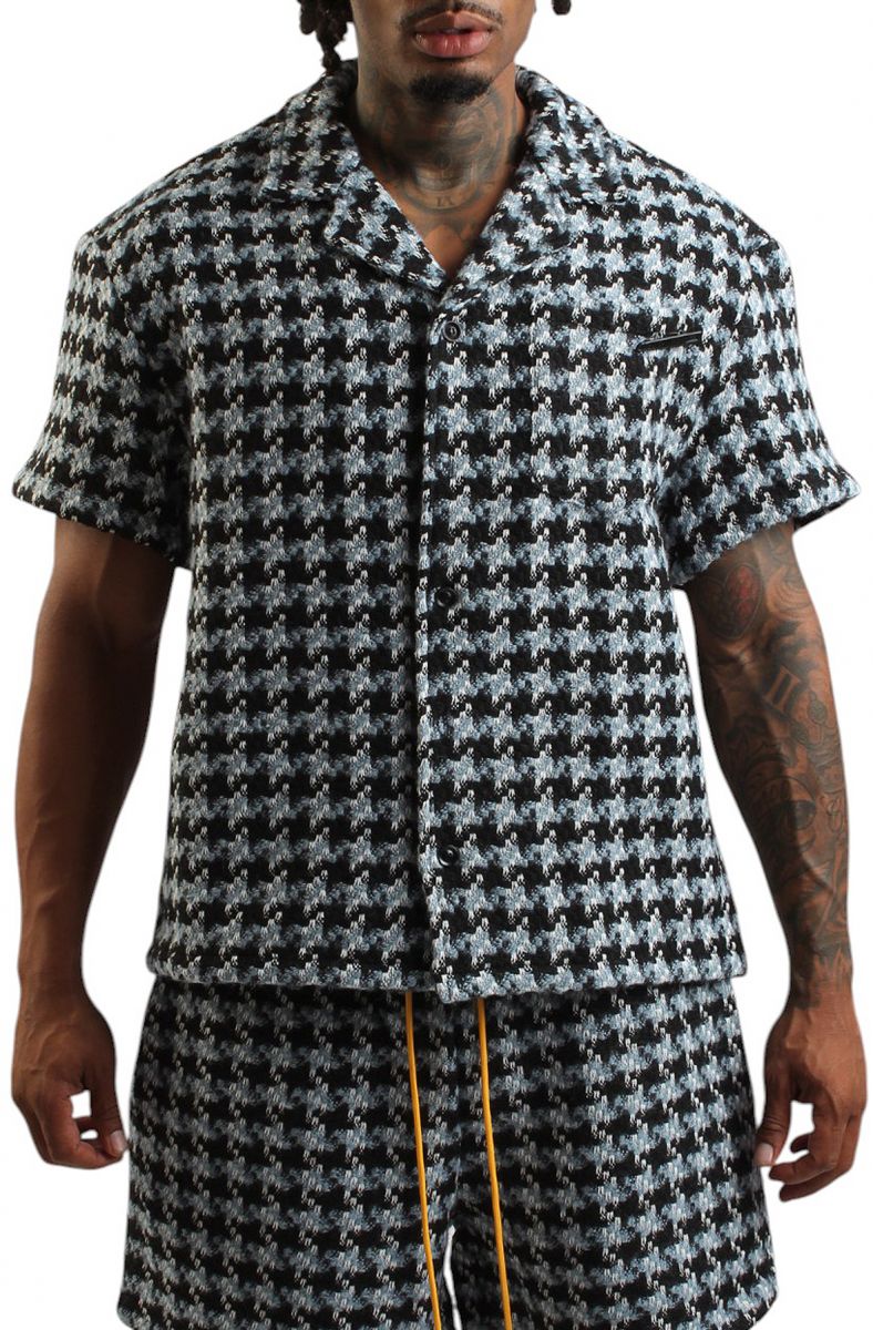 DIET STARTS MONDAY Tweed Button Up Shirt DSM-PS25-005 - Karmaloop DIET STARTS MONDAY Tweed Button Up Shirt DSM-PS25-005 - Karmaloop