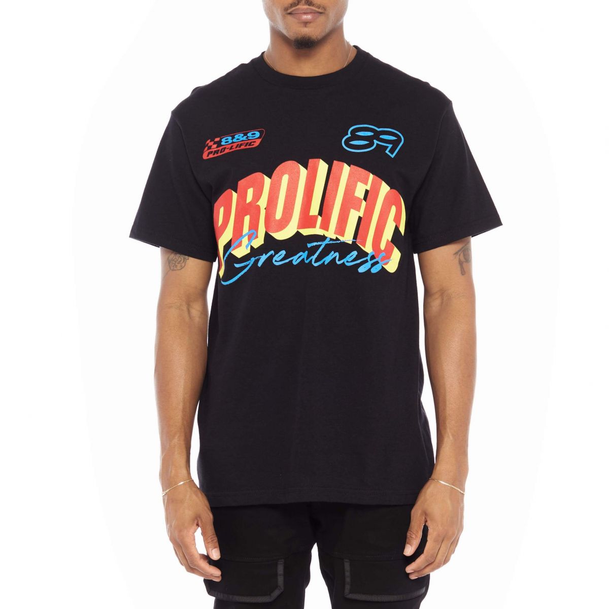 8&9 CLOTHING Prolific T Shirt Black SSPROBLK - Karmaloop
