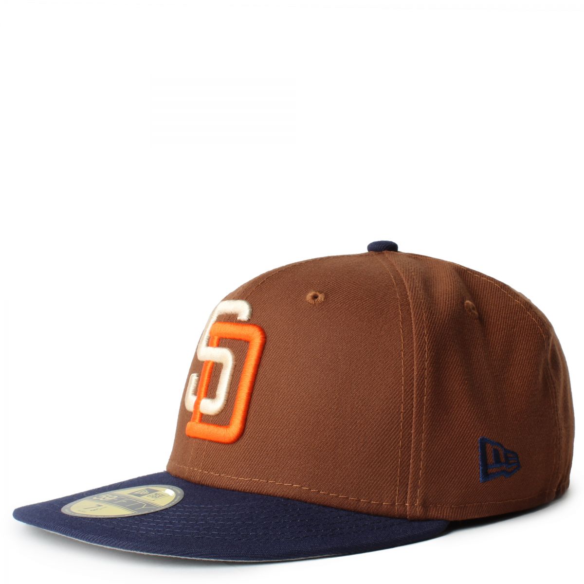New Era 59Fifty LRG Collection Fitted Hat Cap Size 7 1/4 Brown and Orange