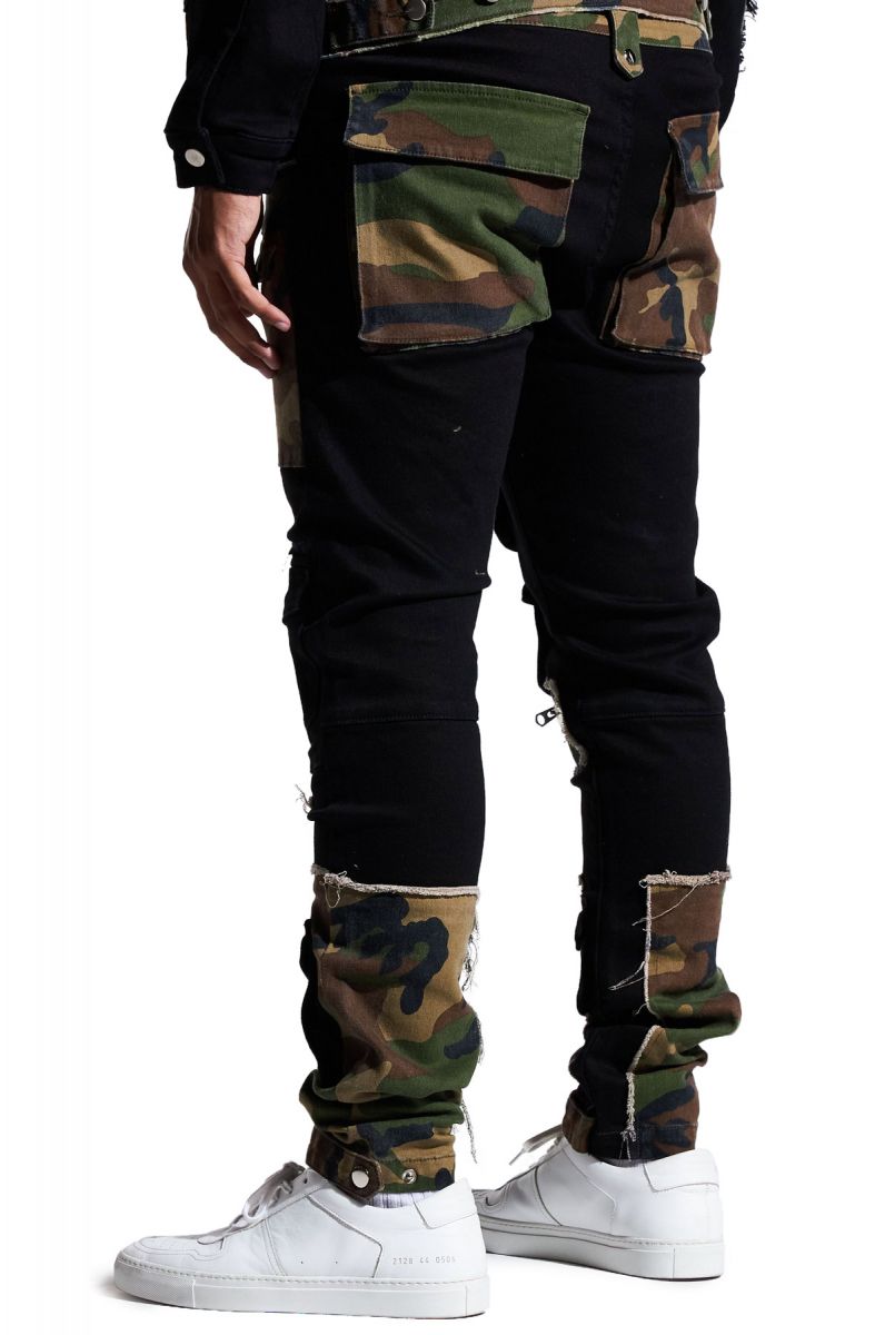 EMBELLISH Operator Camo Patch Cargo Jeans EMBSP121-132 - Karmaloop