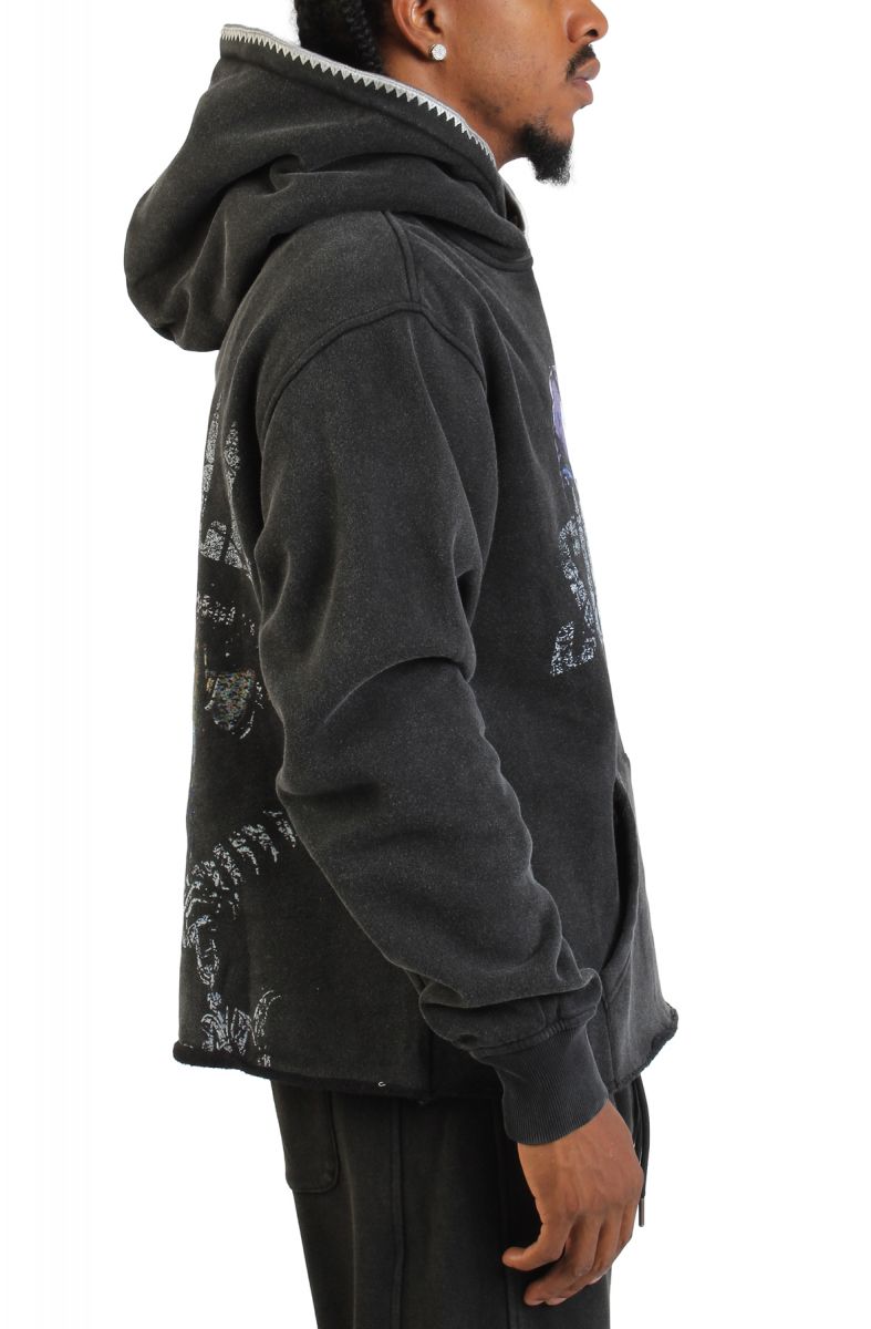 SUGARHILL Vampiric Raw Hem Hoodie SH25-FALL-25 - Karmaloop