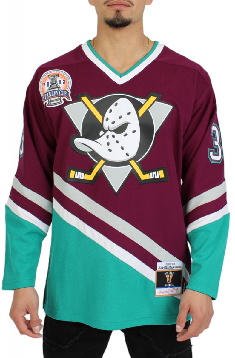 MITCHELL & NESS Anaheim Ducks Hockey Jersey RJY77033-ADU02JGIPURP