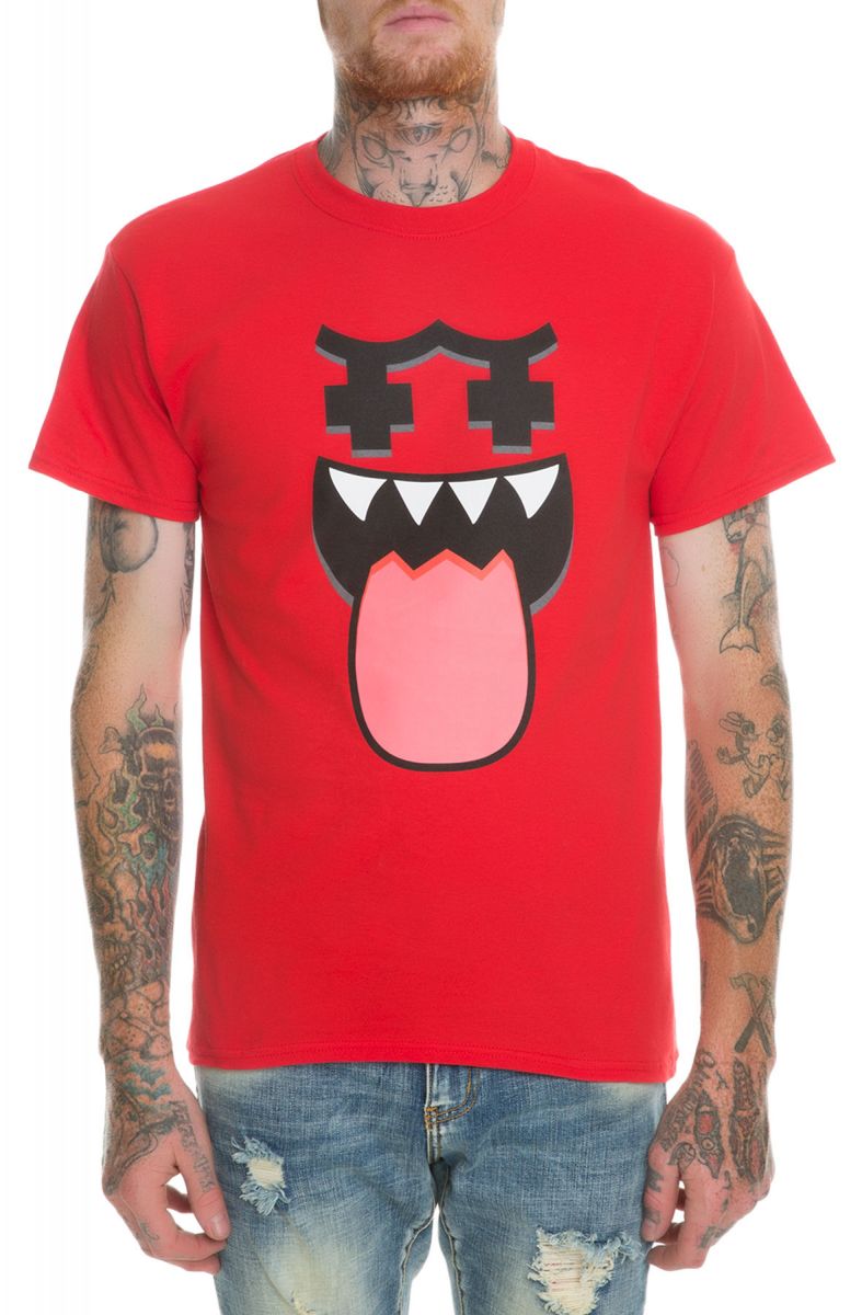 Pink Dolphin Tee Ghost Mask Cherry Red