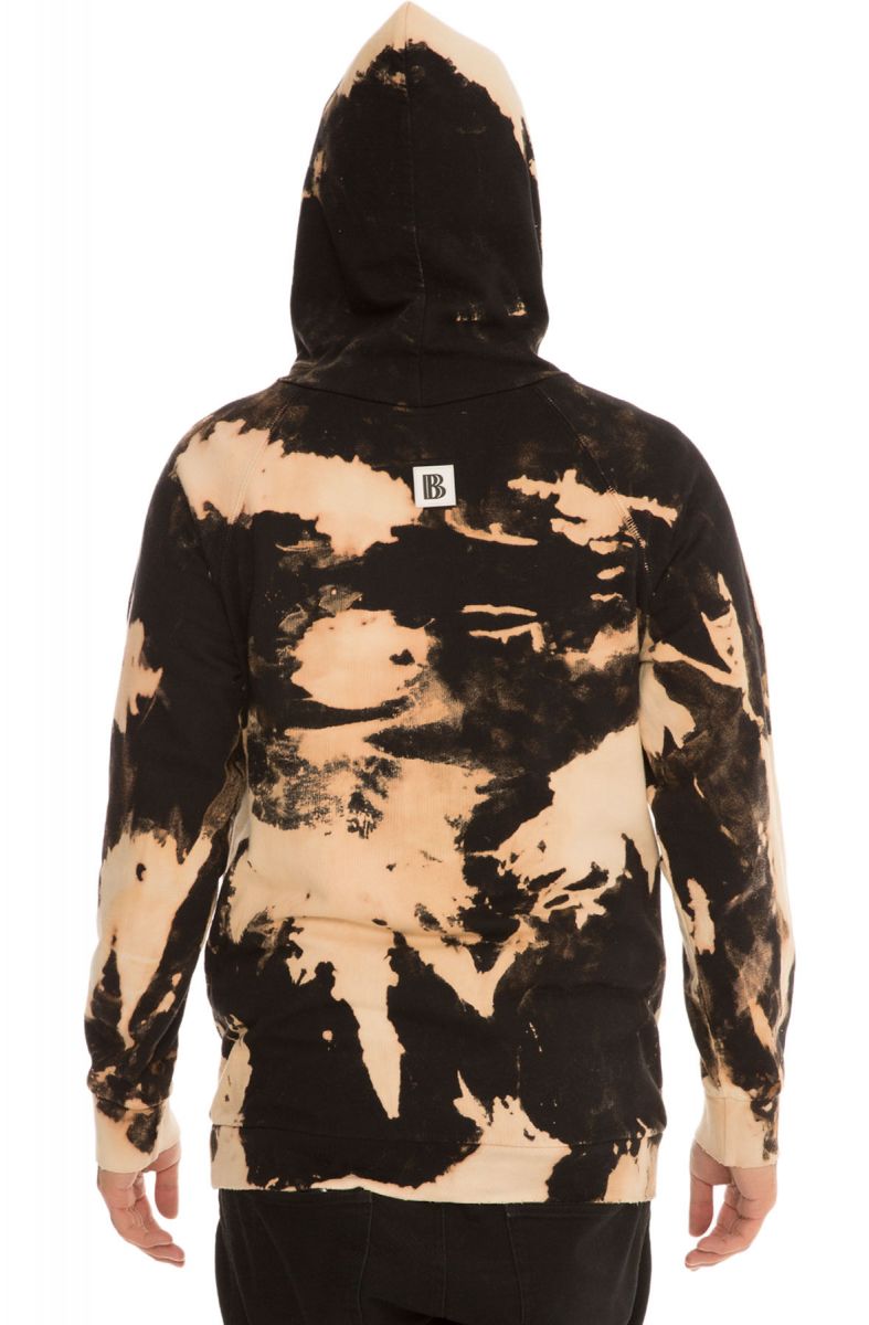 Bleach washed hoodie Clearance