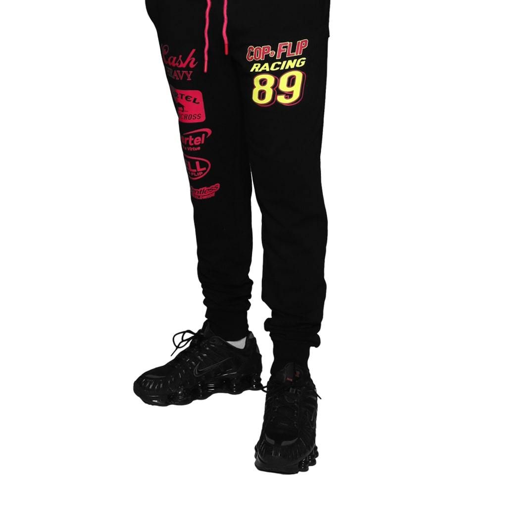 black jogger sweats