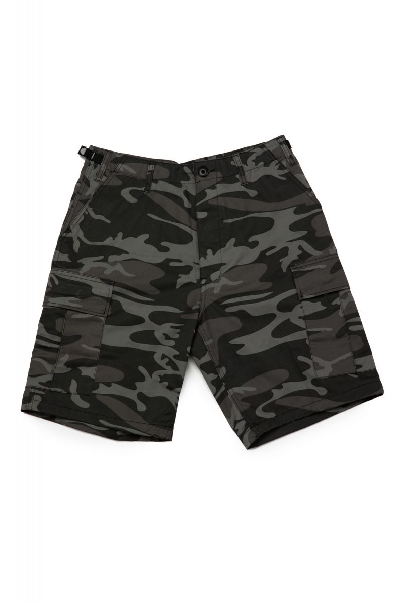 ROTHCO Colored Camo BDU Shorts in Black Camo 1817-BLK - Karmaloop