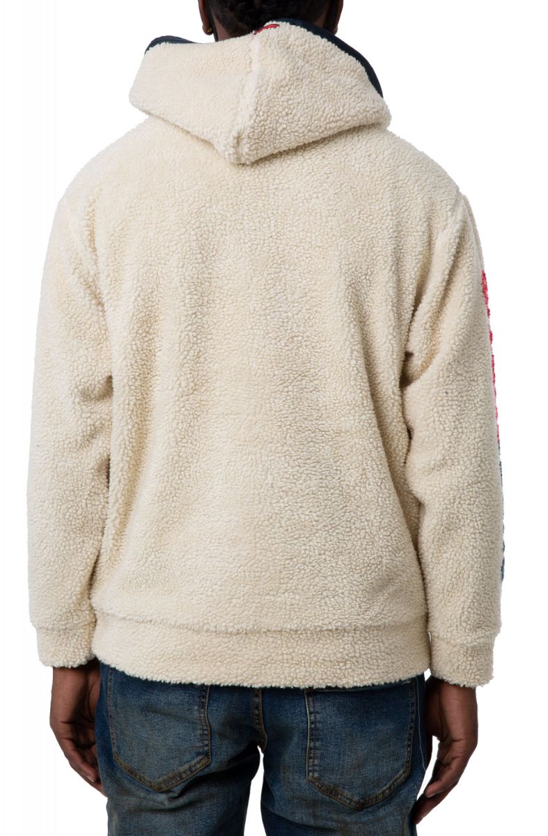 SUPERDRY Sherpa Hoodie M2010389A-ECRU - Karmaloop