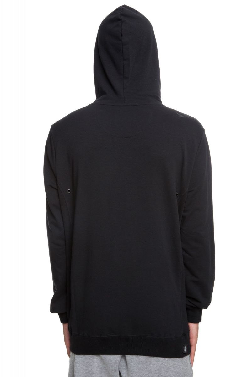 PAPER PLANES The Rip and Repair Pullover Hoodie in Black 0718K203-BLK ...