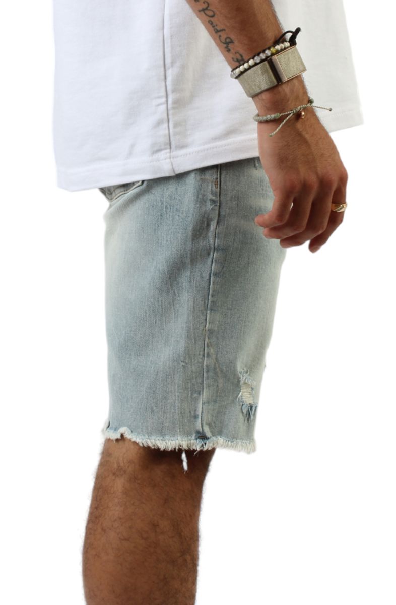 Short Slashed SMOKE RISE Slashed Short JS-23120SK-NAT - Karmaloop