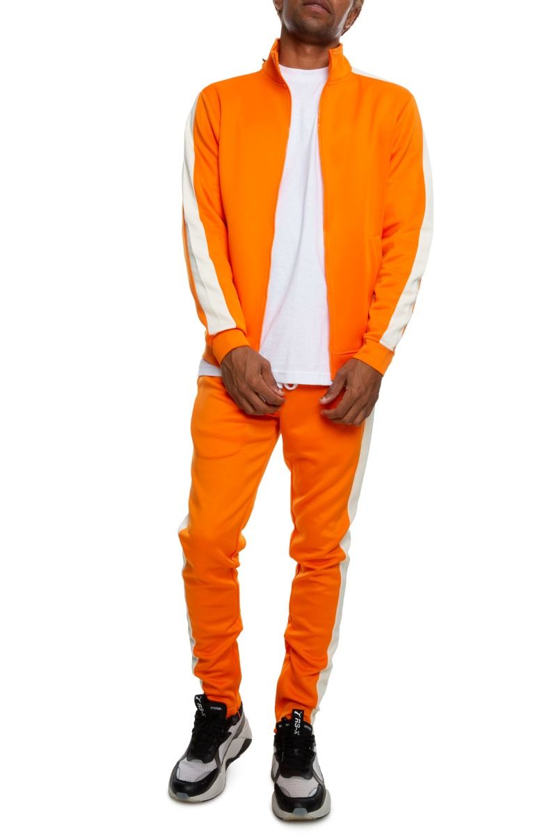 FBRK Track Suit Set In Orange tracksetorng Karmaloop