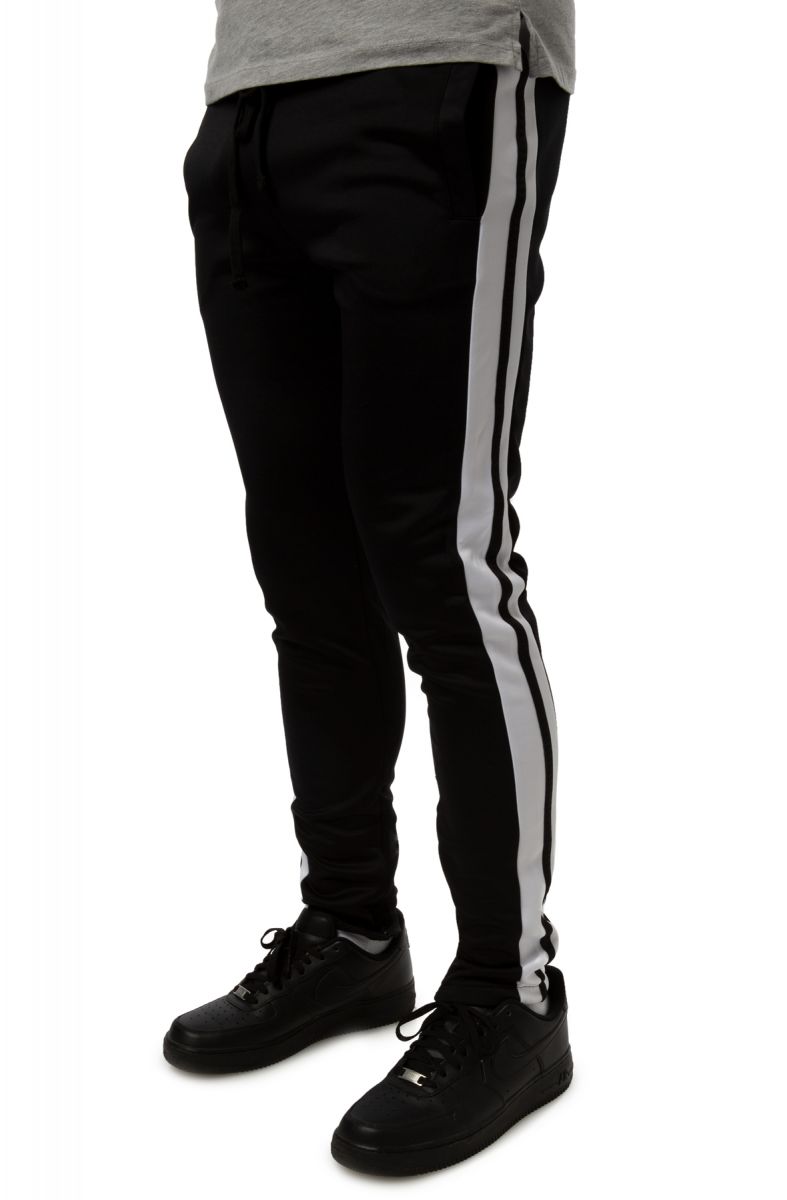 double stripe track pants