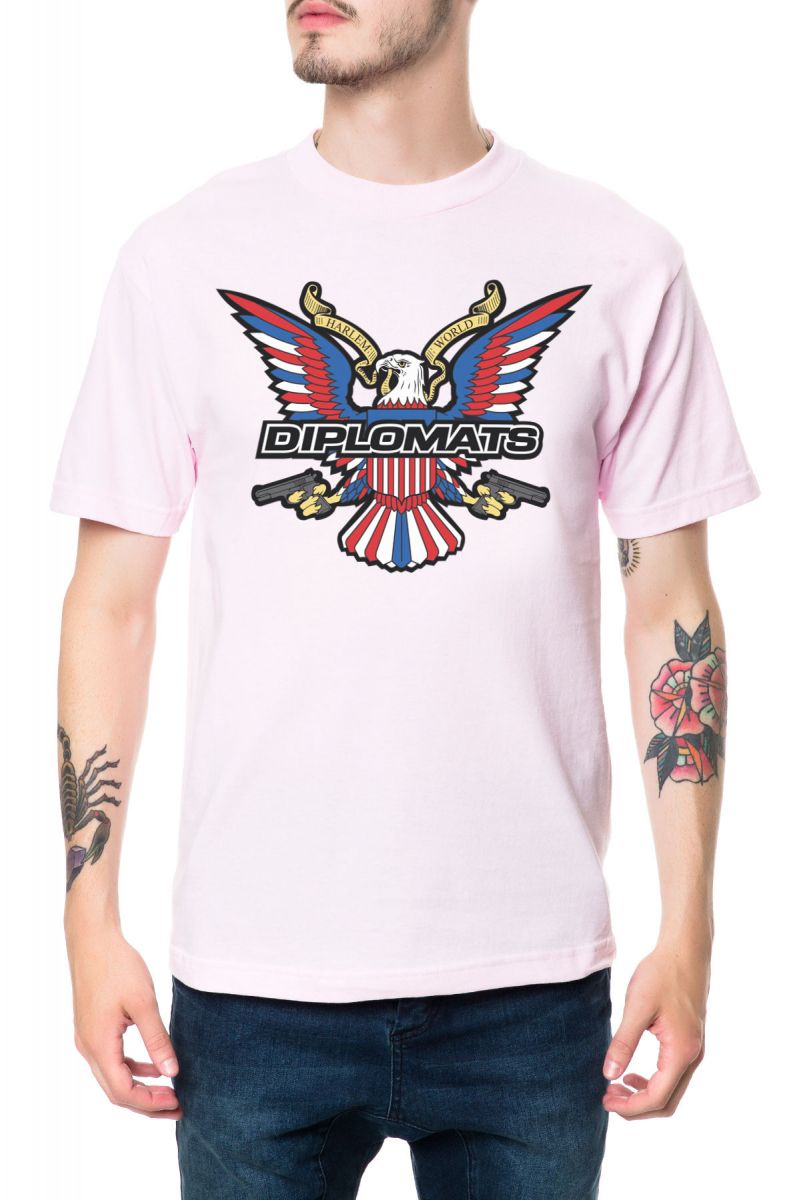 DIPLOMATS The Eagle Logo Tee in Pink SV-EAGLELOGO-TEE-PNK - Karmaloop