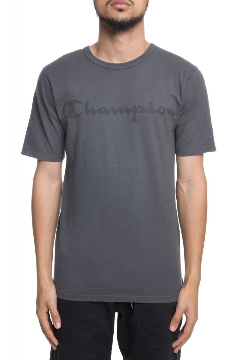 Champion Mens Graphic Garment Dyed Heritage Tee 