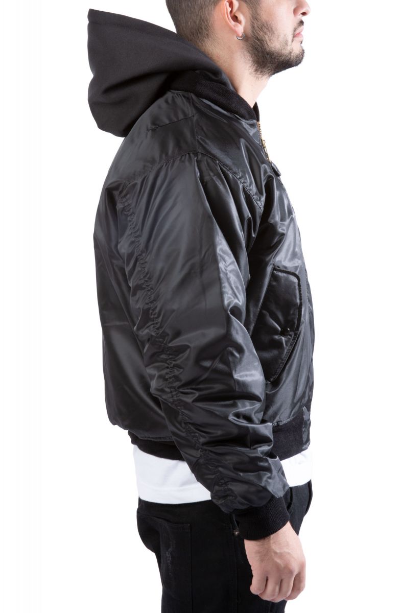 ROTHCO Hooded MA-1 Flight Jacket 7400-BLK - Karmaloop