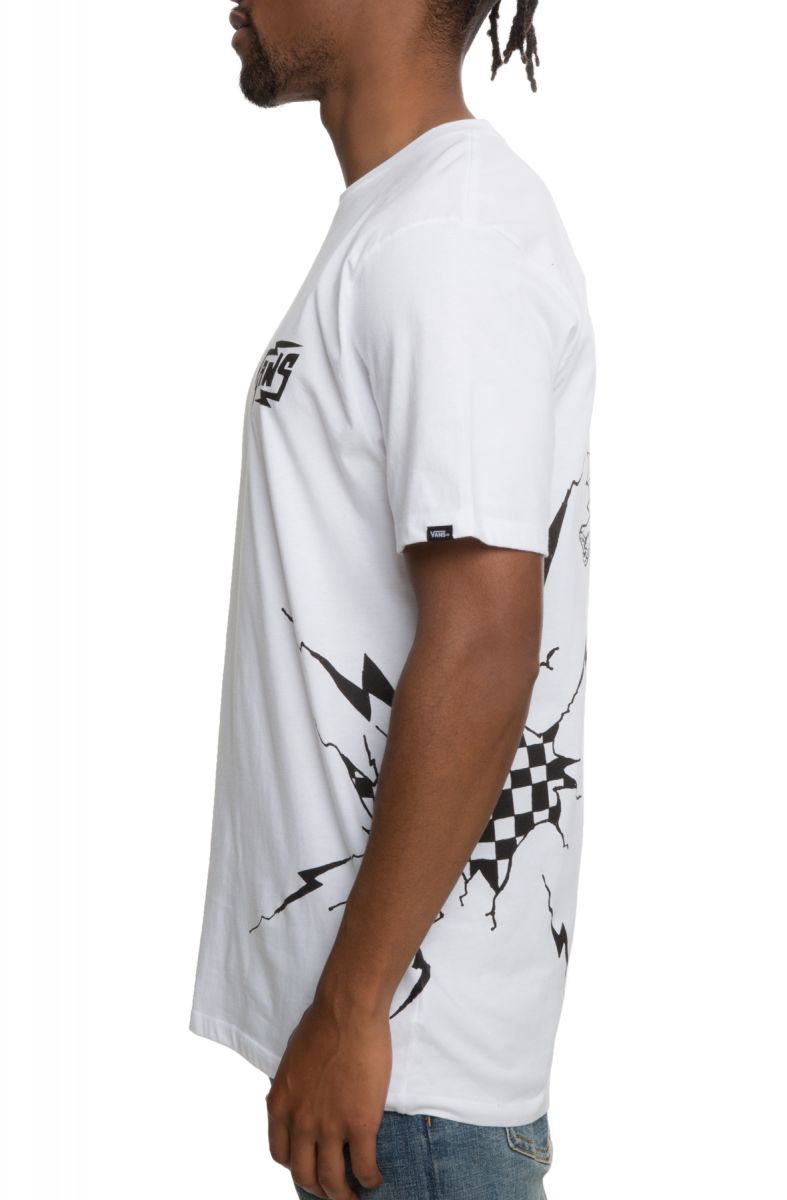 Vans The Reign The Lightning Tee In White Vn0a3wd5wht Karmaloop