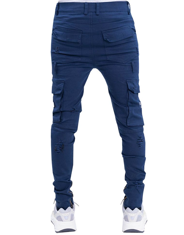 THE HIDEOUT CLOTHING Elevated Denim Cargo Jeans HDTCLTHNG-124720 ...