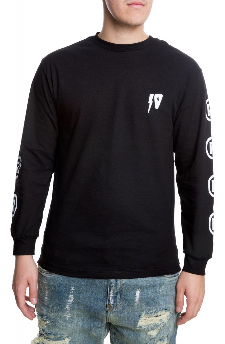 10 DEEP The 10 Strikes L/S Tee in Black 184TD4112 - Karmaloop