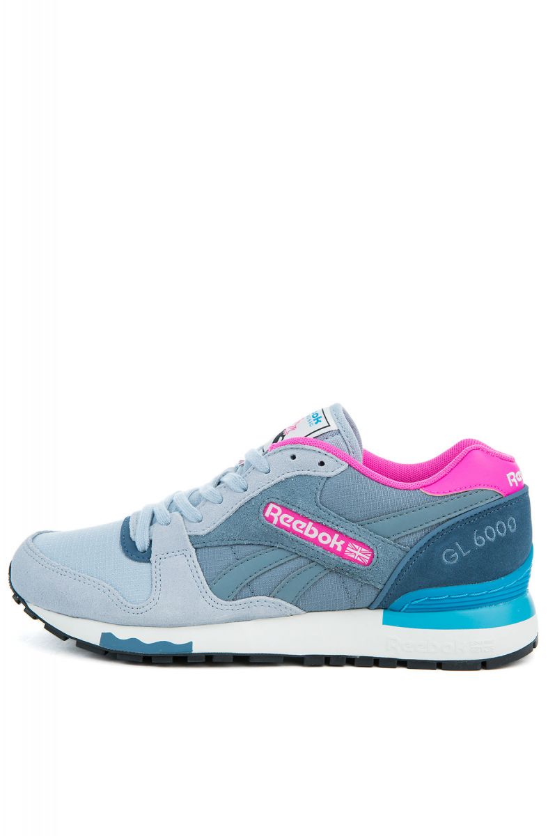 kompas Plante Forudsætning REEBOK The GL 6000 Out Color in Gable Grey, Stone Wash Blue, Chalk, Teal  and Pink BD1579-GRY - Karmaloop