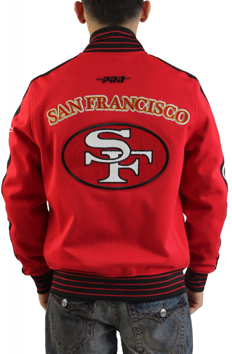 49ERS NFL ジャケット Mサイズ Scarlet NFL San Francisco 49ers Pro Player Tape Hoodie Jacket