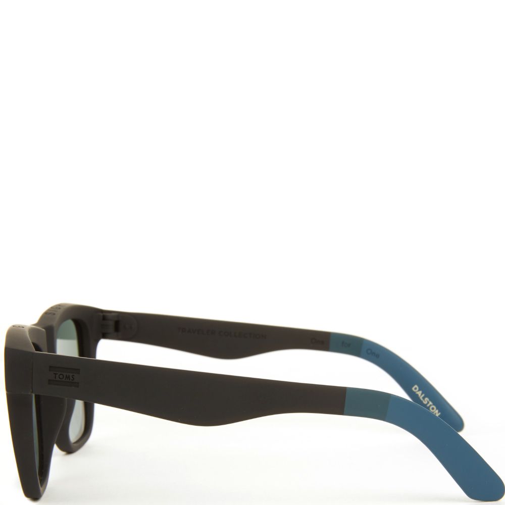 TOMS Toms: Traveler Dalston Matte Black Mirrors Sunglasses  display picture 1