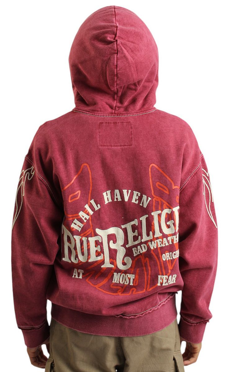 TRUE RELIGION Flames Zip Hoodie 108585-6010 - Karmaloop
