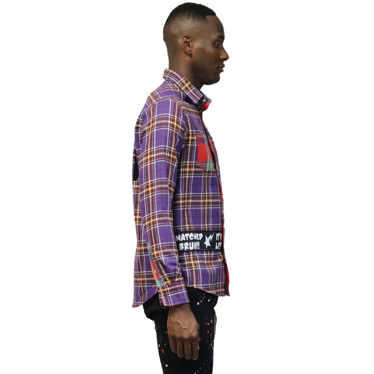 KLEEP COTE Men's Premium half & half flannel Buttondown Shirt KLP