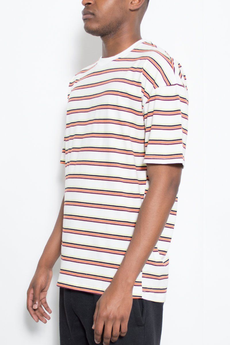 brown striped tshirt