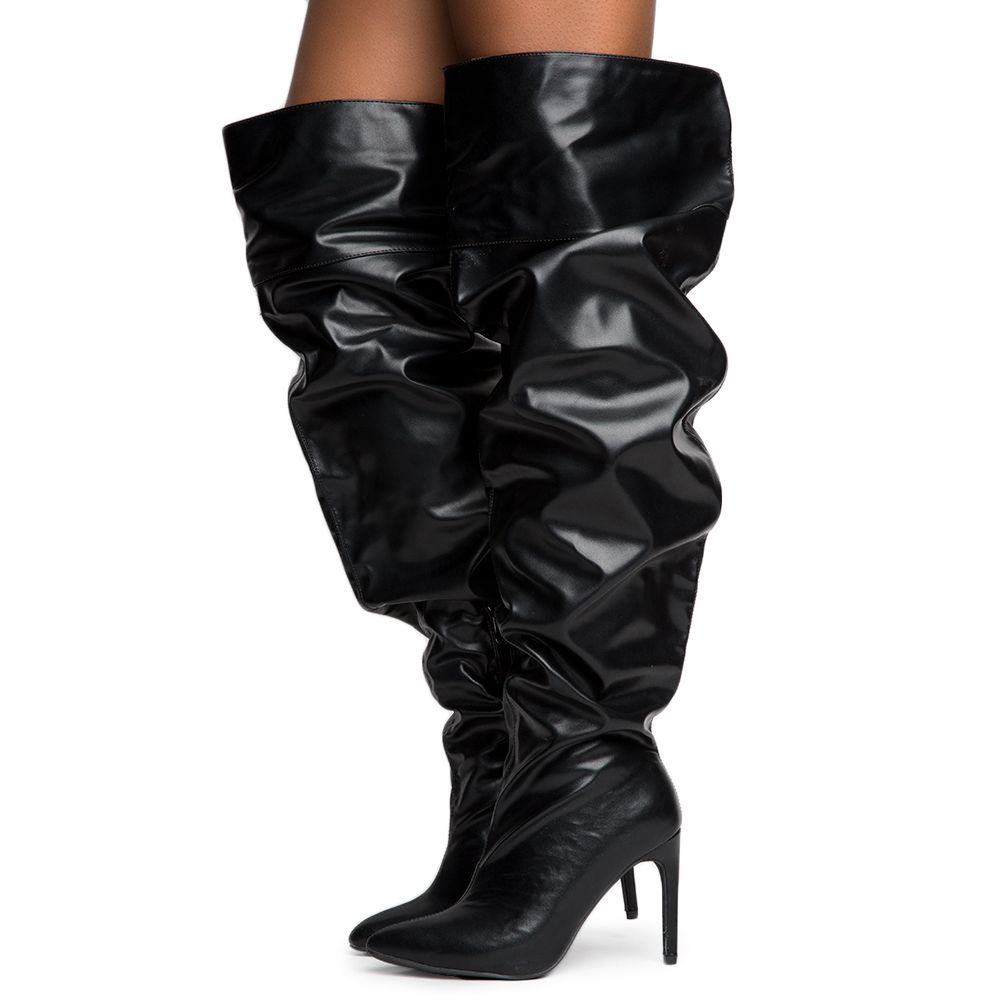 cape robbin thigh high boot