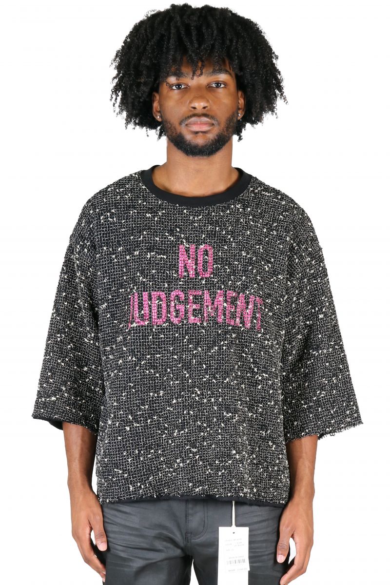 KLEEP DIVINE S/N Jersey 3/4 Sleeve Crop Top Tee KT-1860-DIVINE